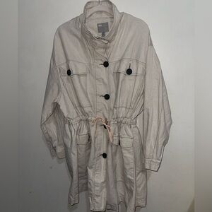 ASOS Linen Blend Chore Coat